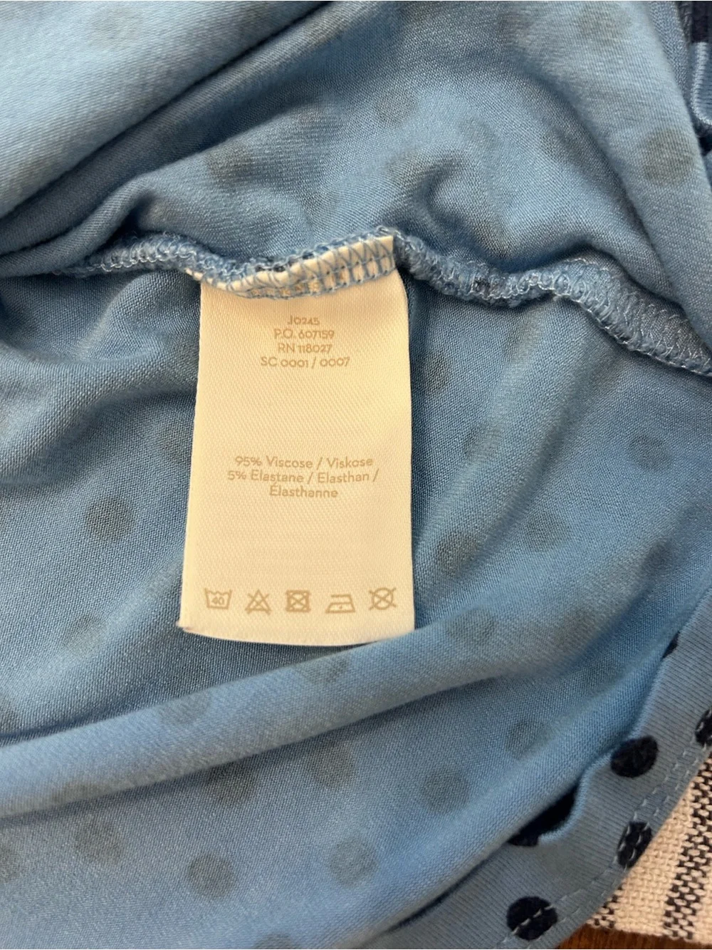 Boden Elodie Faux Wrap Top Long Sleeve Polkadot Womens Size 8